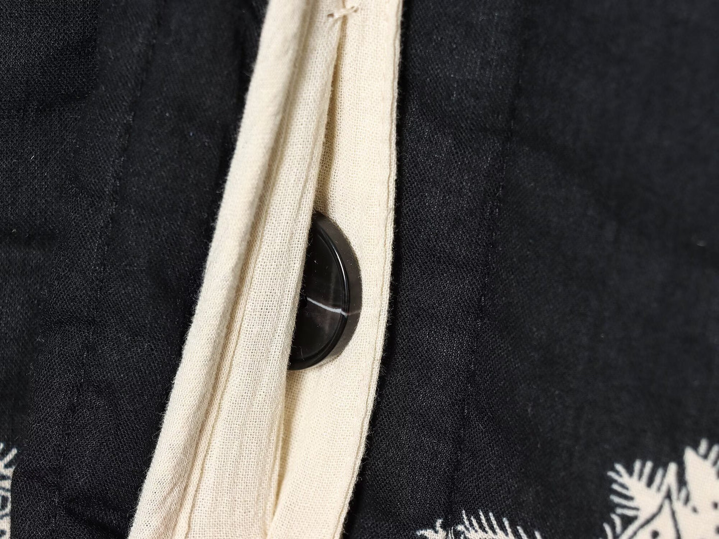 Women's short V-neck printed quilted jacket Coat