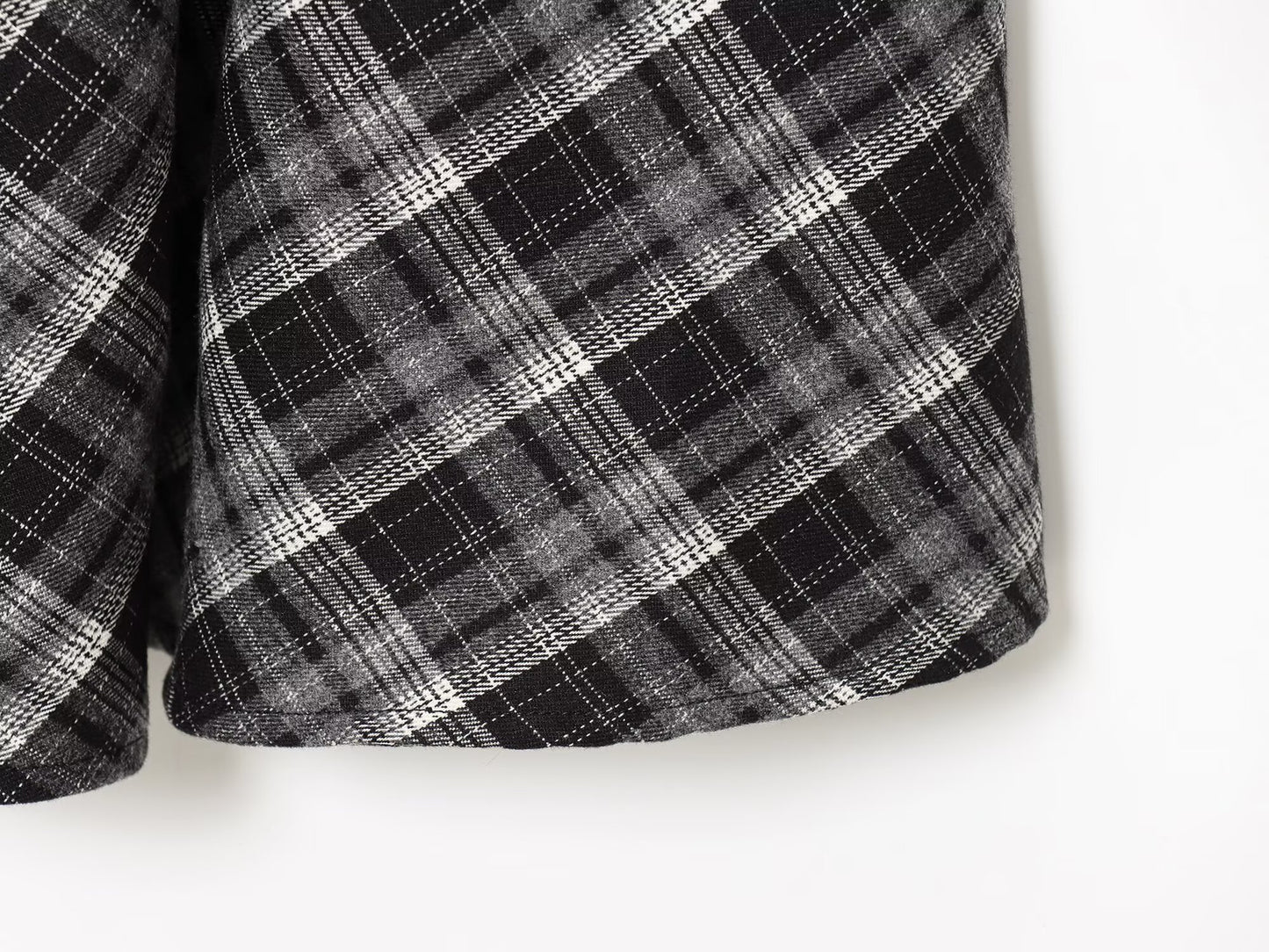 Women 2025 Winter New Loose plaid midi skirt
