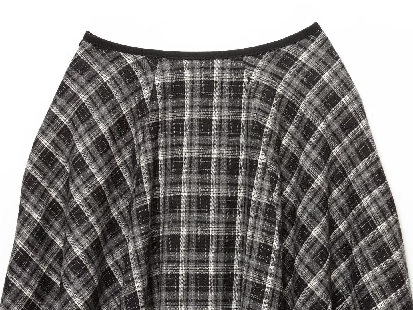 Women 2025 Winter New Loose plaid midi skirt