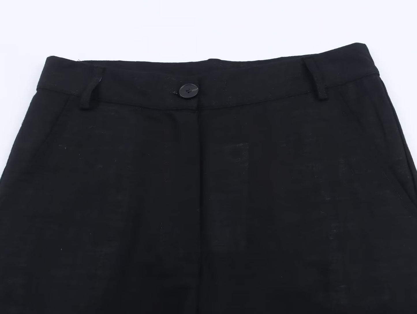 Women's casual embroidered wide leg pants