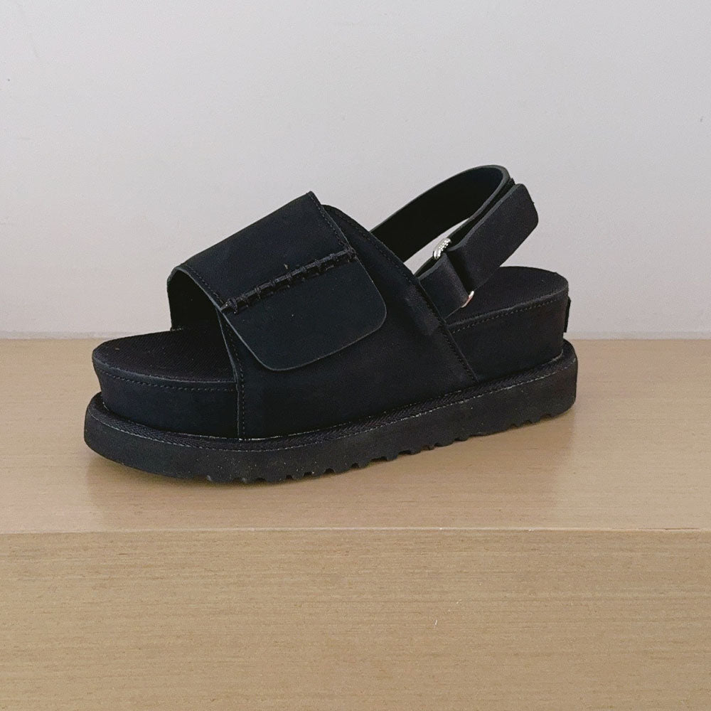 Women's 2026 new hook and loop platform heightening sandals