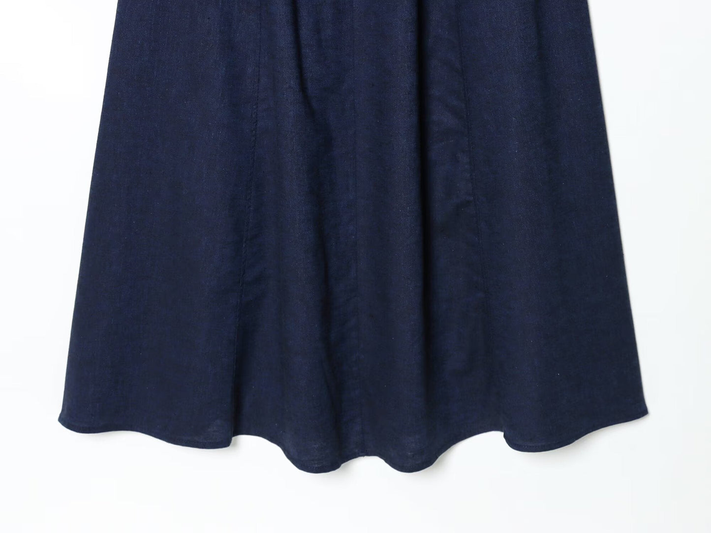 Women's backless linen blended MIDI dress