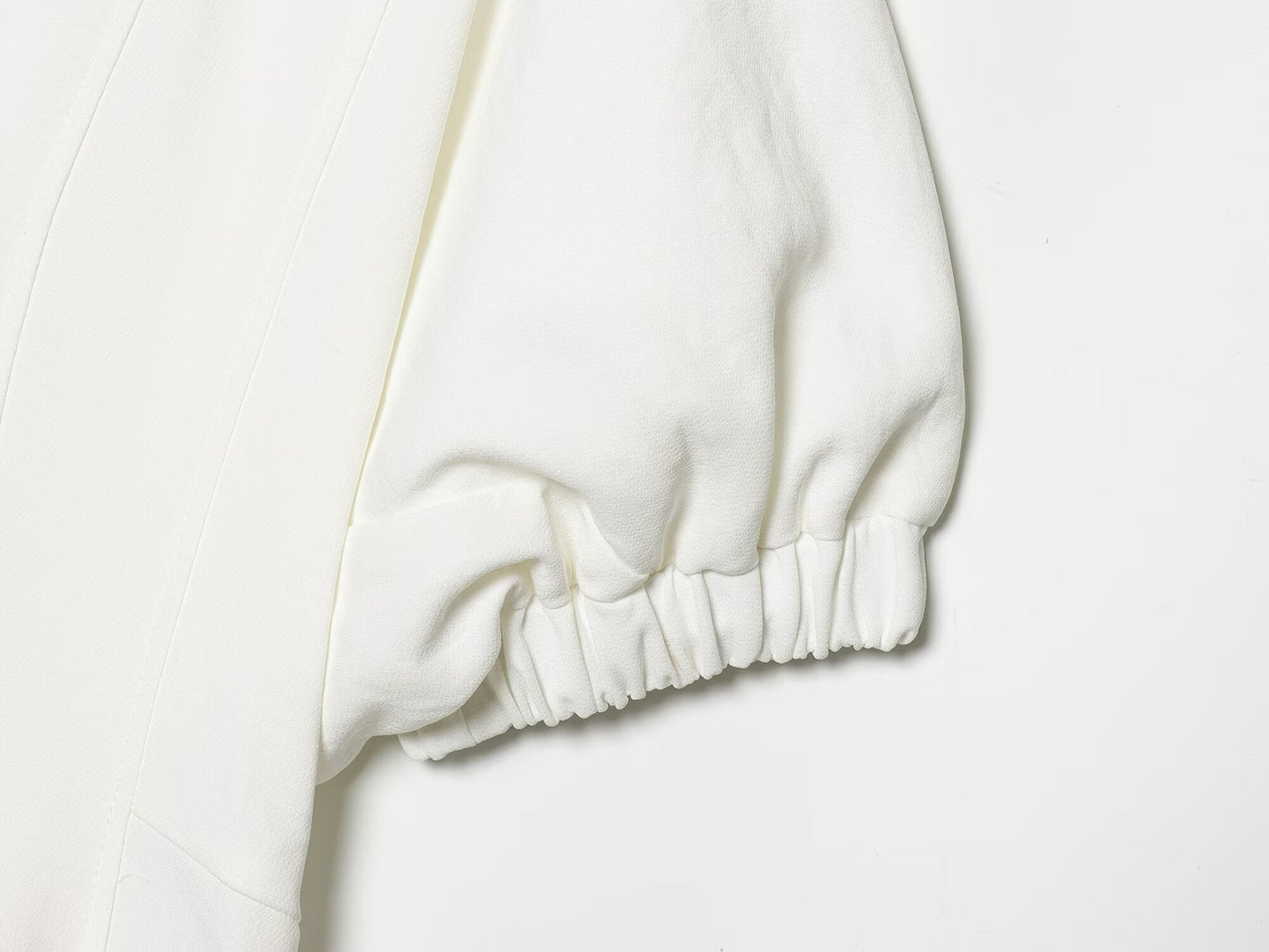 Women's V-neck Bubble Sleeve Midi Dress