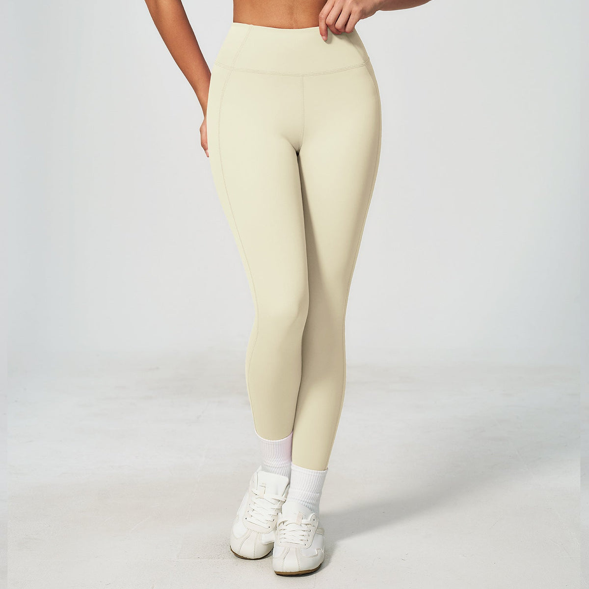 LU Women's new high waist hip sanding tights