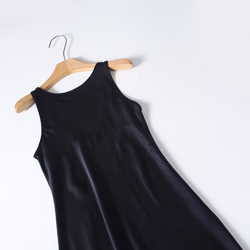 Women's O-Neck sleeveless backless dress