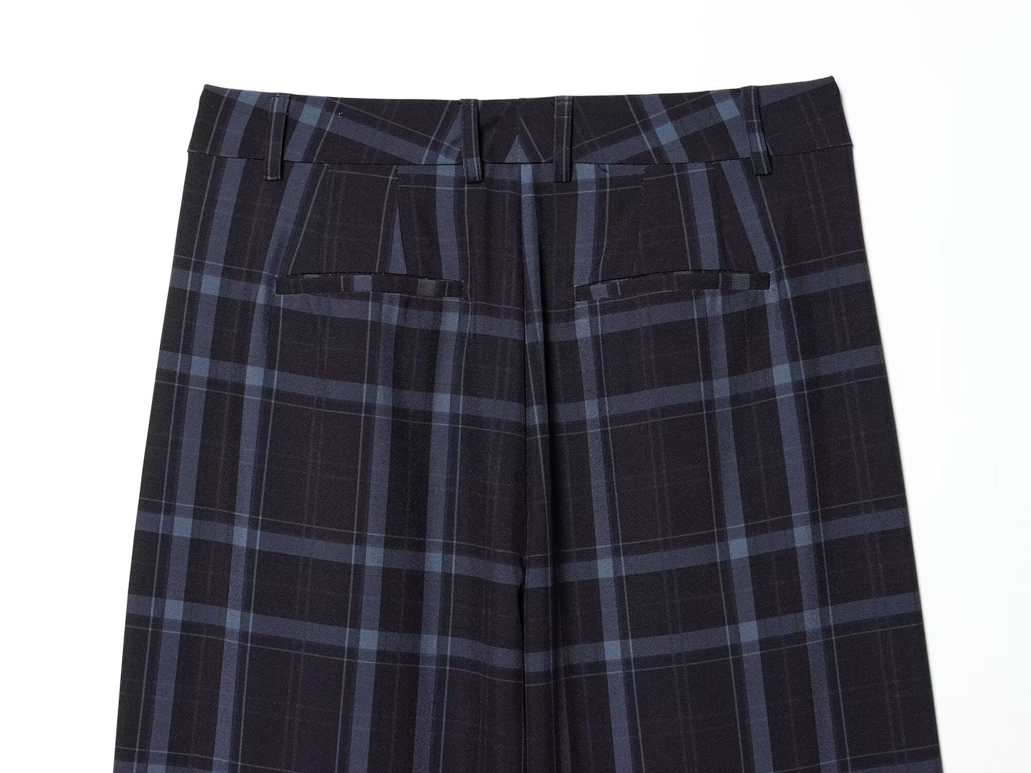 Women's loose checkered casual pants