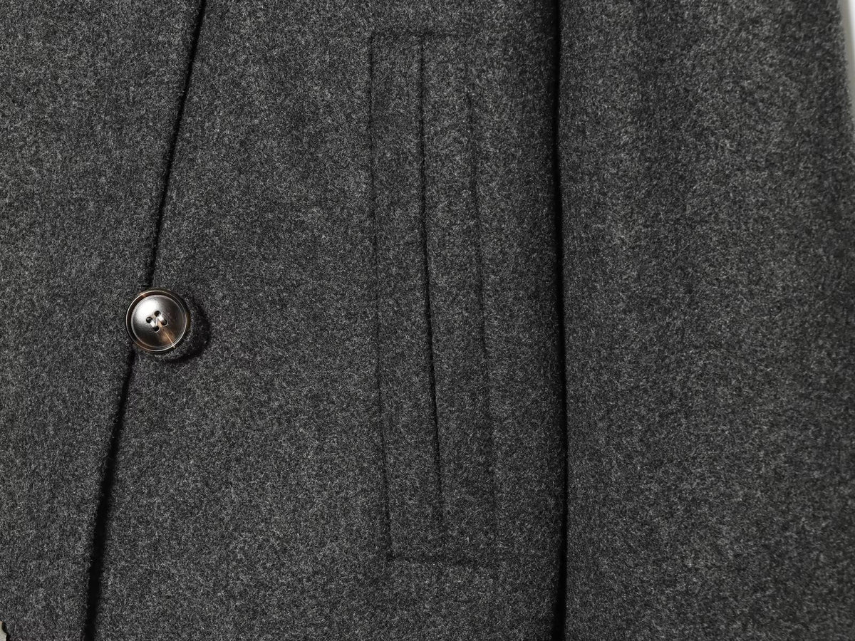 Women's warm standing collar woolen jacket Coat