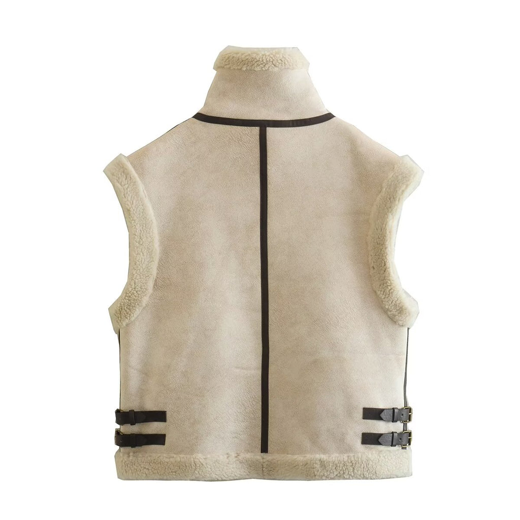 Women 2025 New Suede Vest