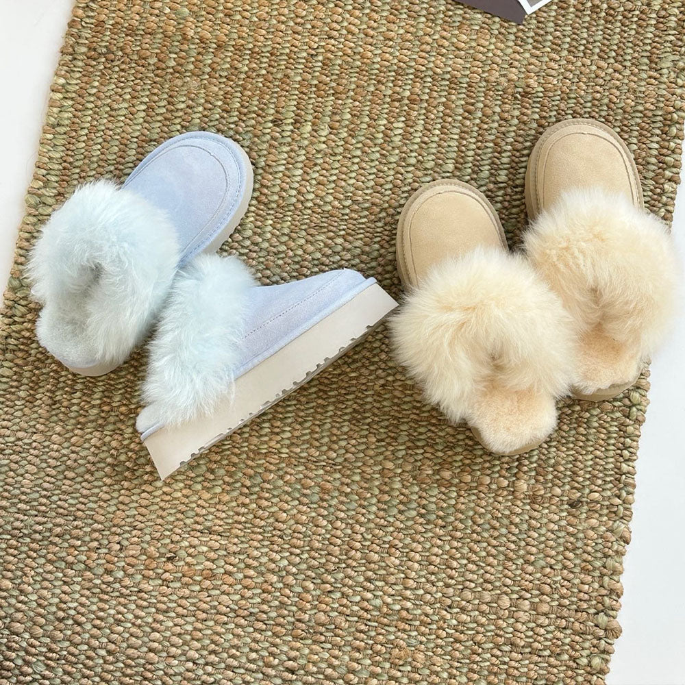 New long-haired slippers snow boots