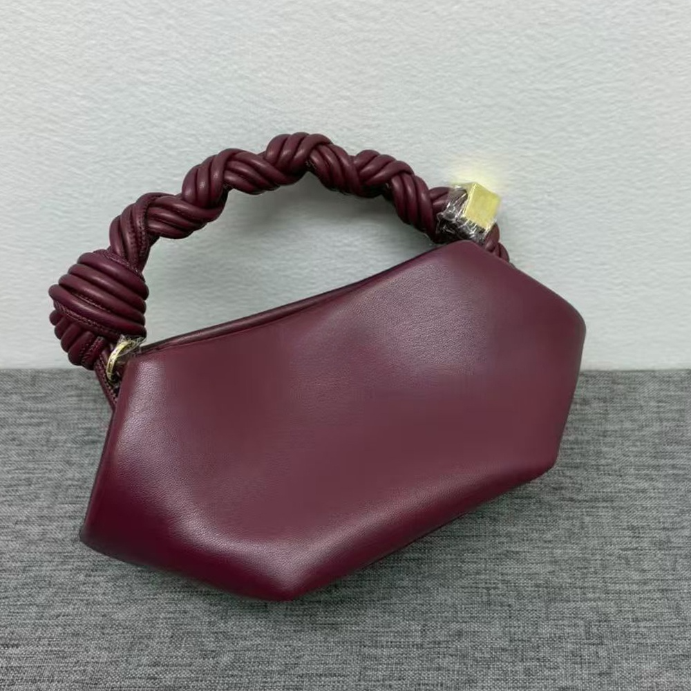 Women's New Woven Hexagon Hand Bill of Lading Shoulder Crossbody Bag