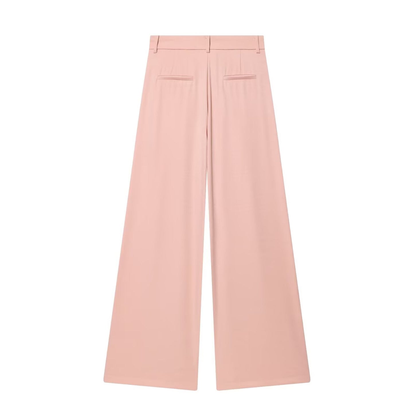 Women's loose pleated wide leg pants