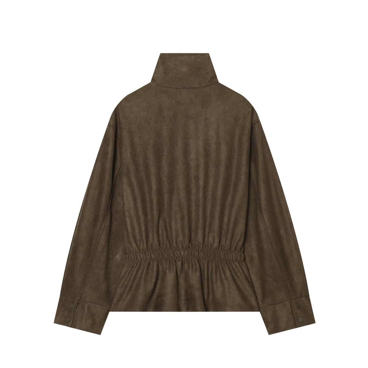 Women's with belt suede texture effect Coat