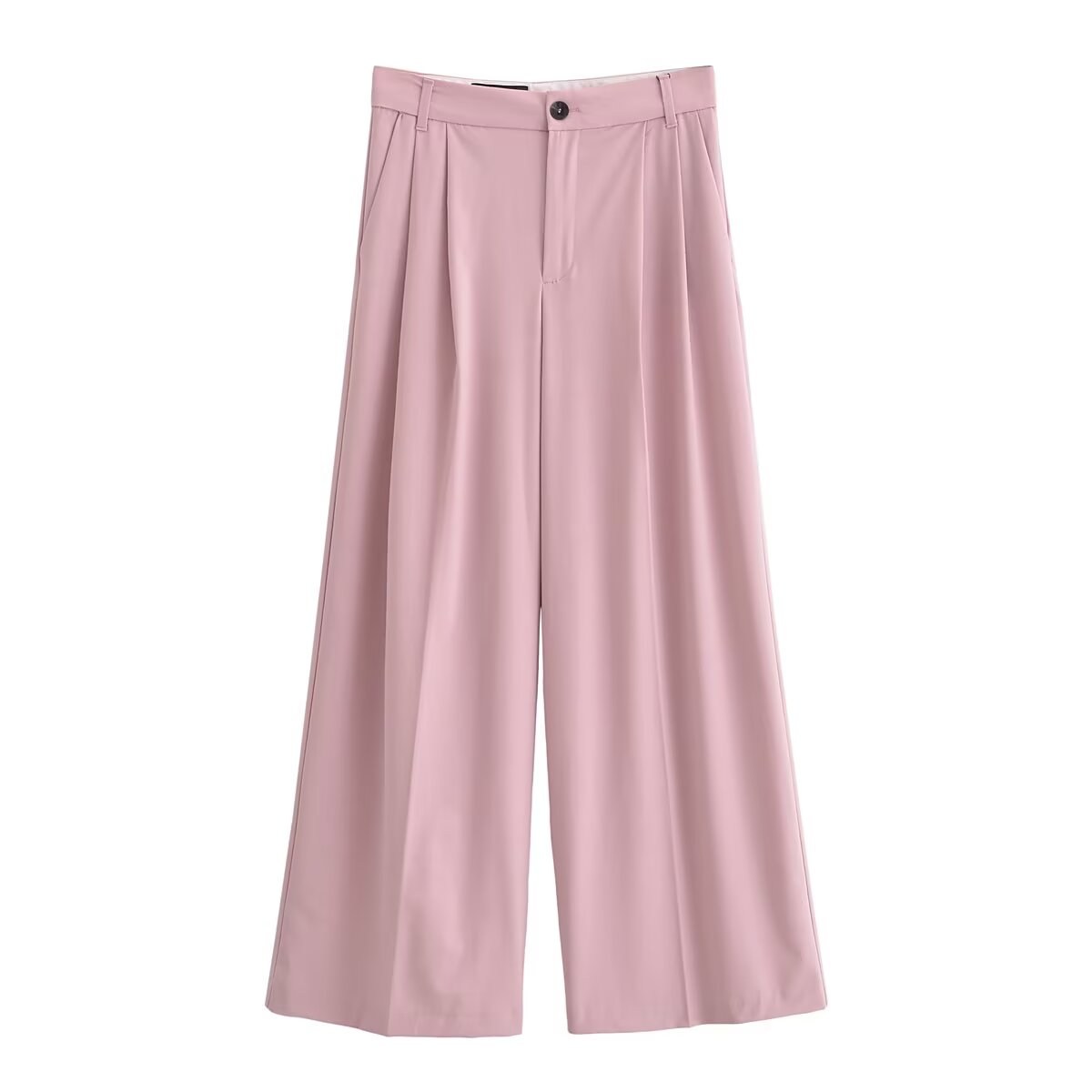 Women's loose double pleated casual pants