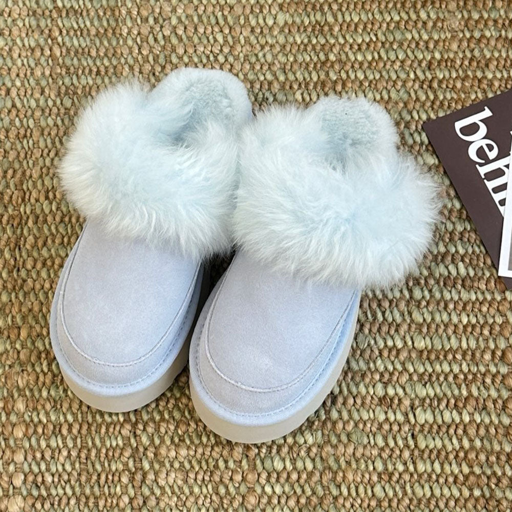 New long-haired slippers snow boots