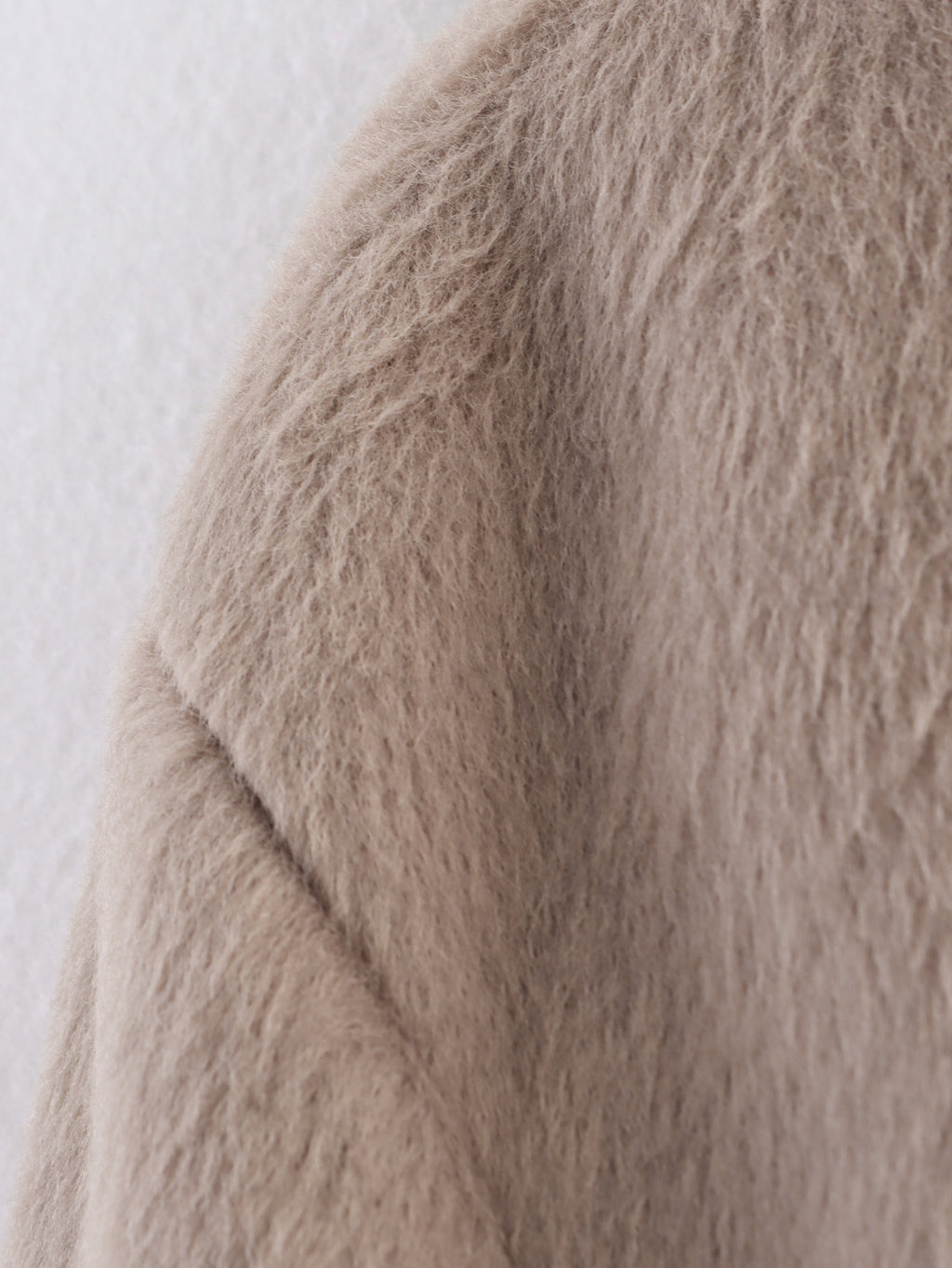 Women 2025 New Wool blend crew neck coat