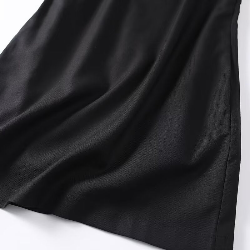 Women's sleeveless linen blend square neck dress