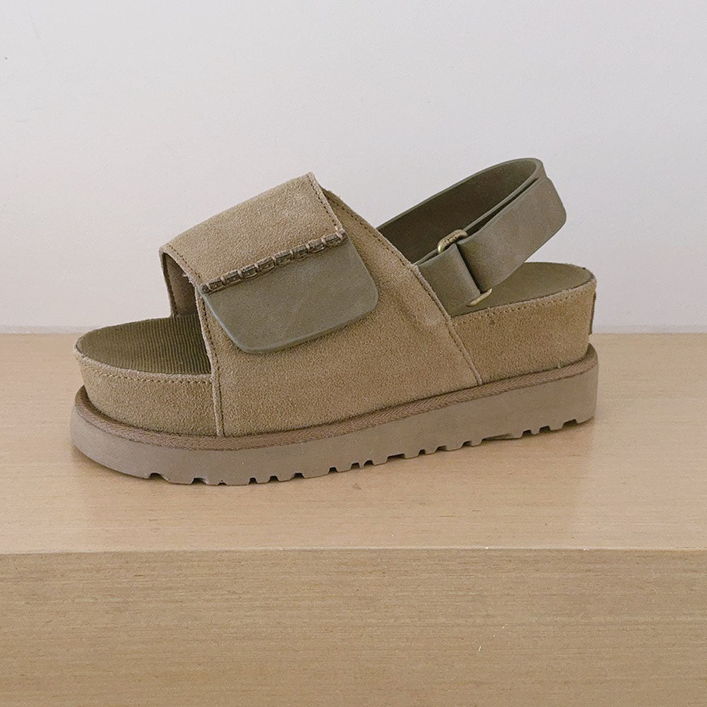 Women's 2026 new hook and loop platform heightening sandals