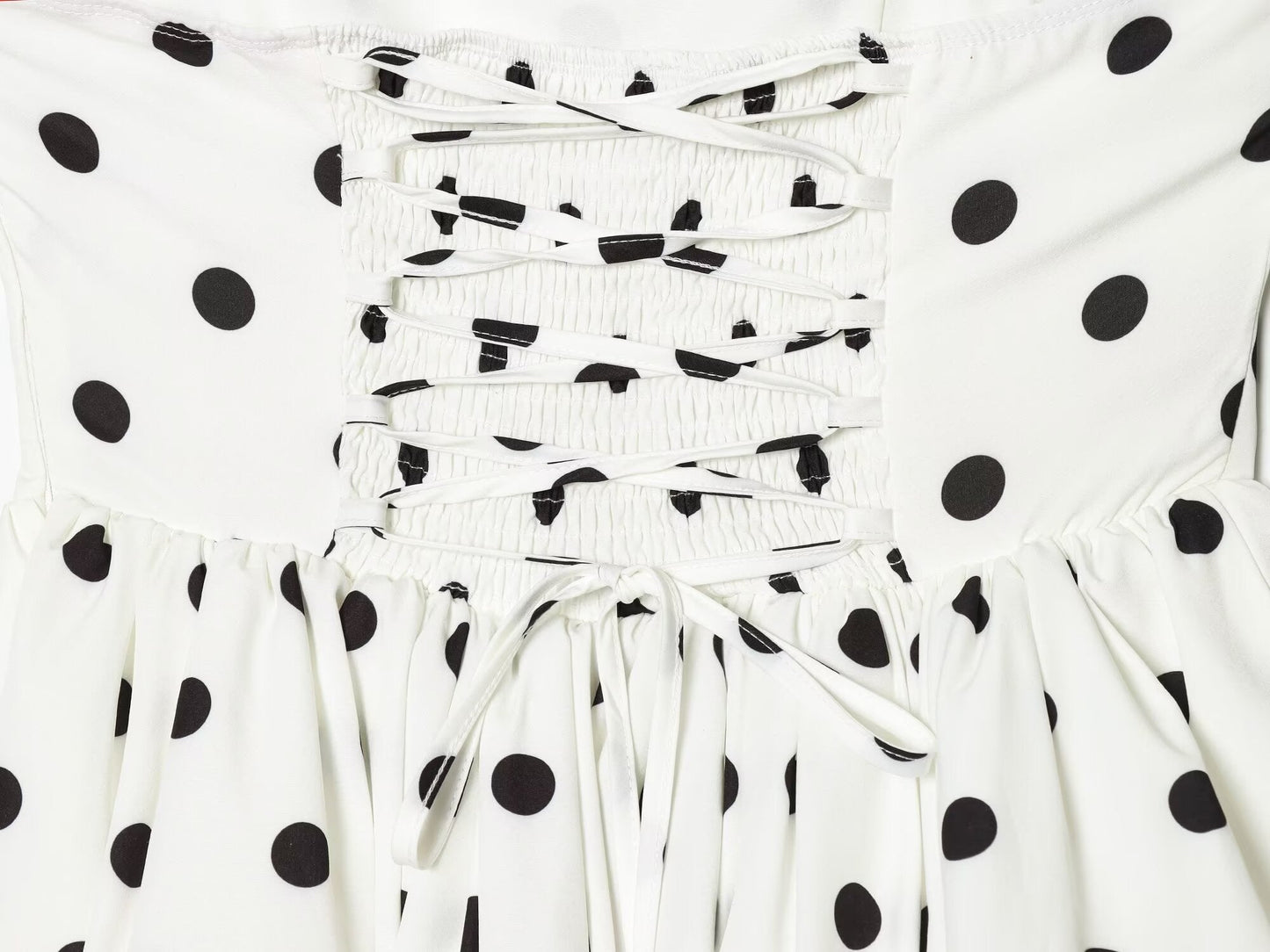 Women's polka dot halter neck mini dress