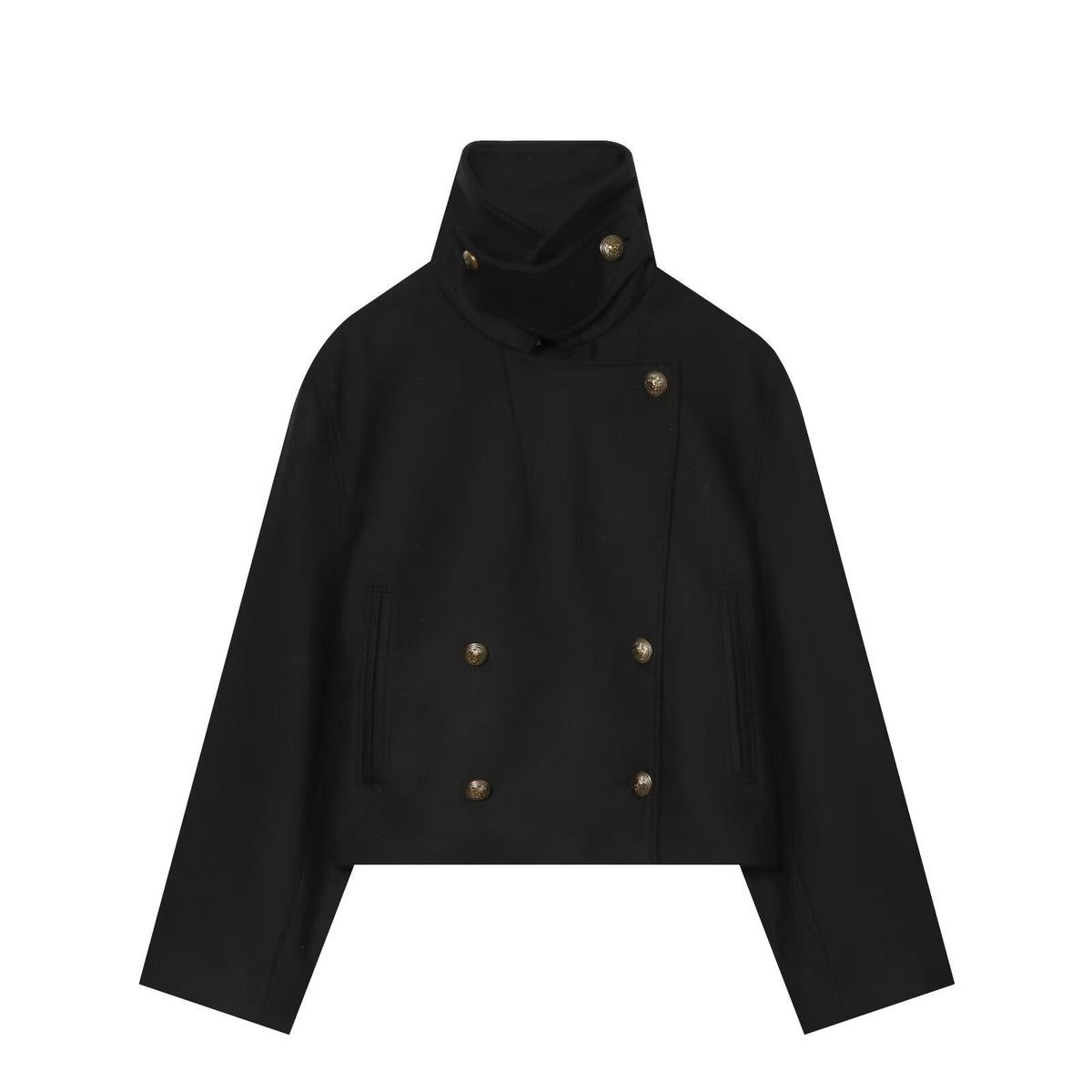 Women's thick wool blend short Coat