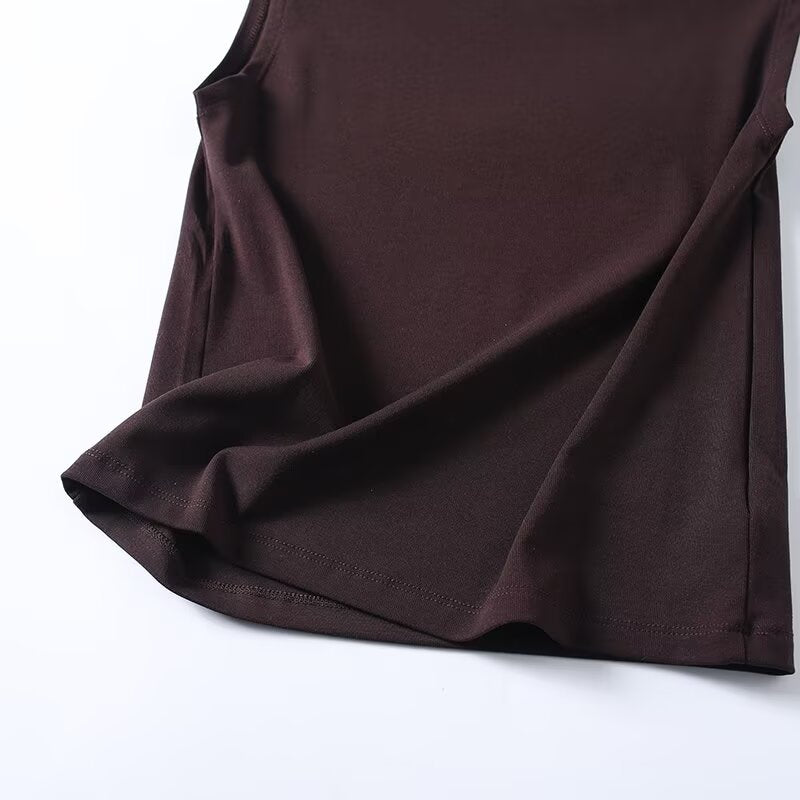 Women's irregular off shoulder sleeveless T-shirt