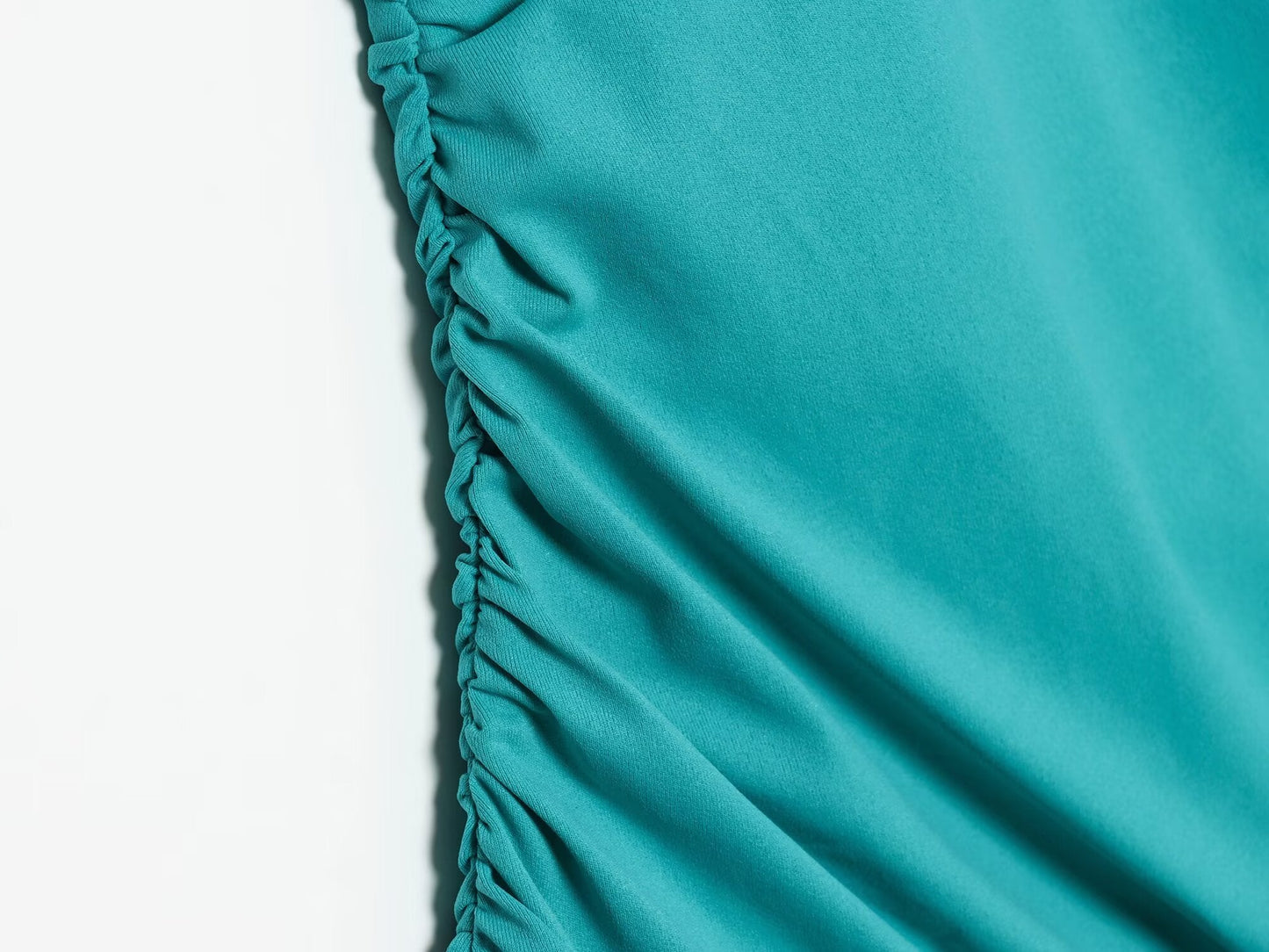 Women's slit design pleated Midi dress