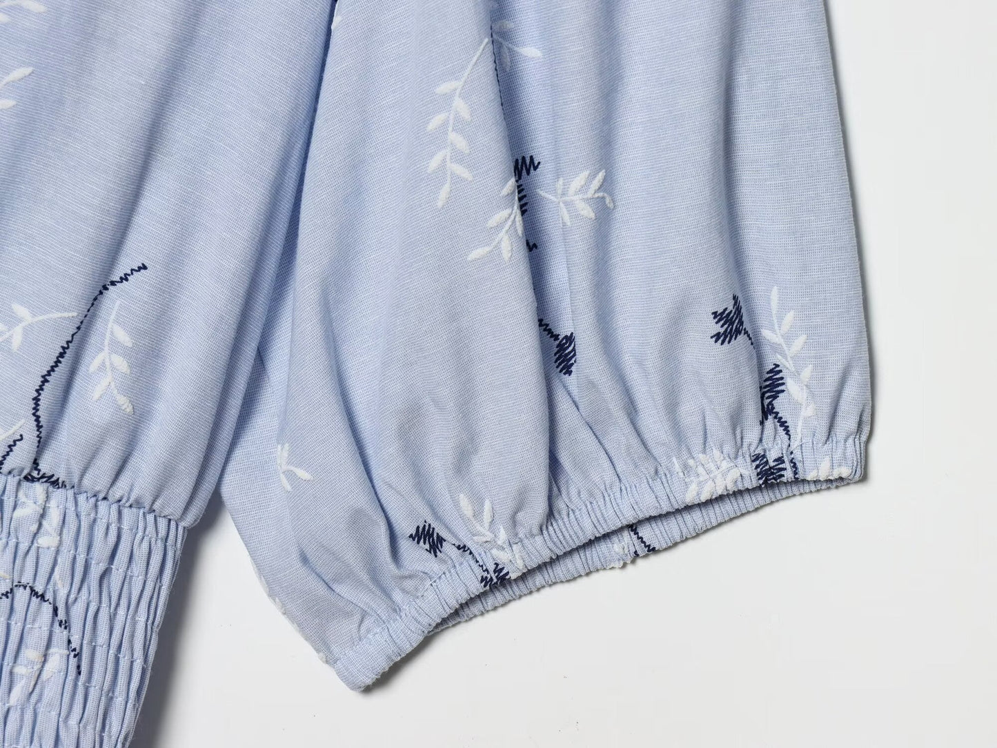 Women's pressed glue embroidered printed dress