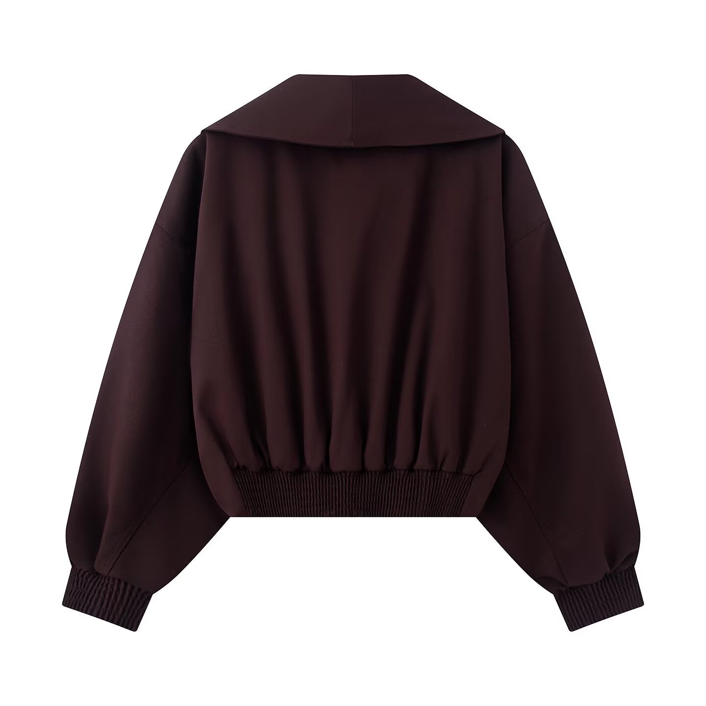 Women's long sleeved lapel short Coat