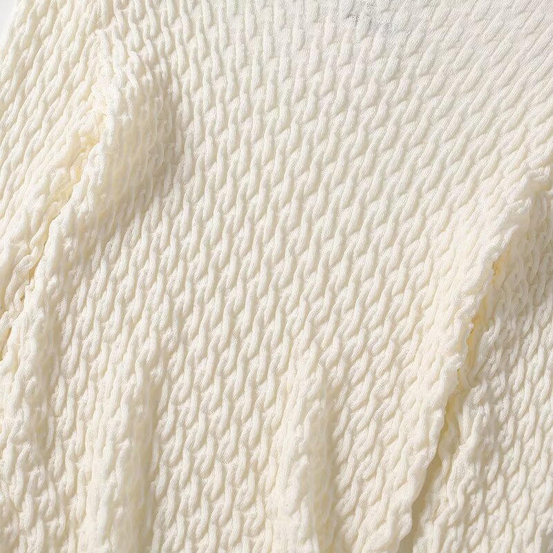 Women's slightly textured base knitted sweater