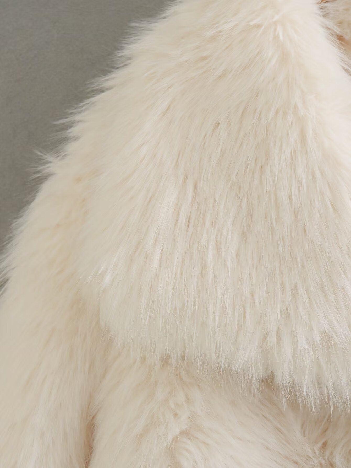 Women 2025 New Faux fur coat with large lapel