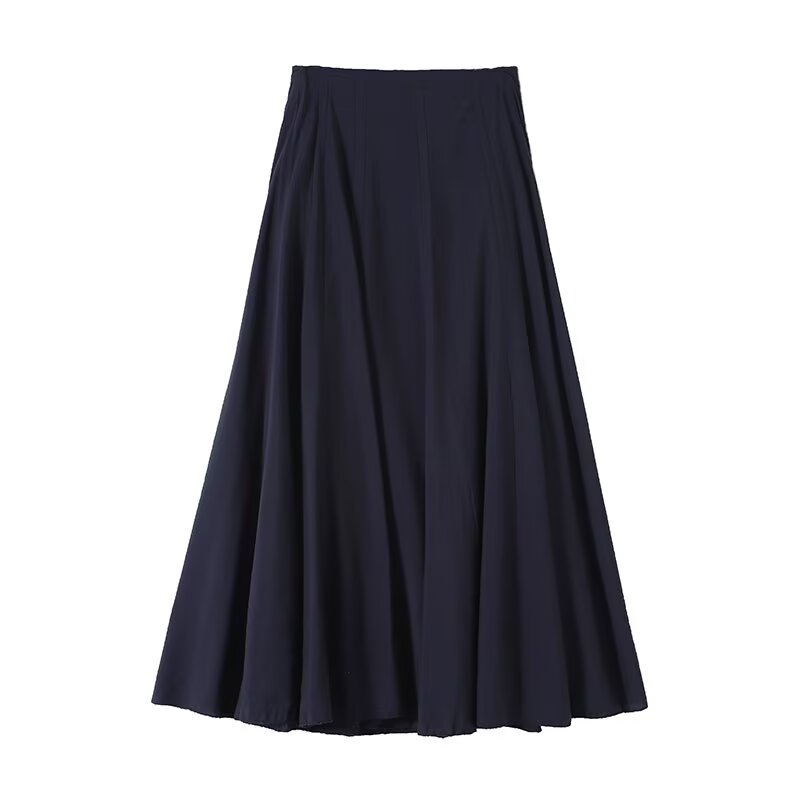 Women's casual draped MIDI skirt